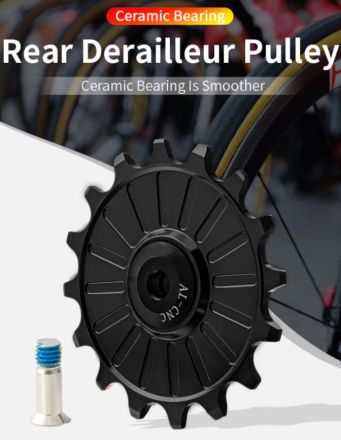 BD-JW06,11T, narrow/wide teeth,positive/negative teeth,ceramic bearing,Derailleurwieltje, roue de dérailleur, guide pulley, jockey wheel