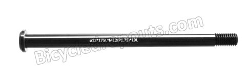 BDTA-123,175mm*ø12*M12x1.75*TL19,Thru axle,Steekas, Axe traversant,Rock Shox