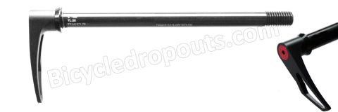 BDTA-242, 167mm*ø12*M12x1.75*TL20,Thru axle,Steekas,Axe traversant,Canyon, DT swiss quick release system,TREK,