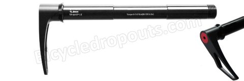 BDTA-263, 148mm*ø15*M15x1.5*TL9,Thru axle,Steekas,Axe traversant,Canyon, DT swiss quick release system,Rock Shox, Reba, Recon, Revelation, Sector, SID, NINER