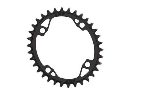 Pilo,Bicycledropouts,BD-c64,C64,34T,Narrow Wide,Chainring,104BCD,Asymmetric,Cranks, Black Anodized,Tandwielen,Kettingbladen,kettingblad,plateau,plateaux,tandwiel